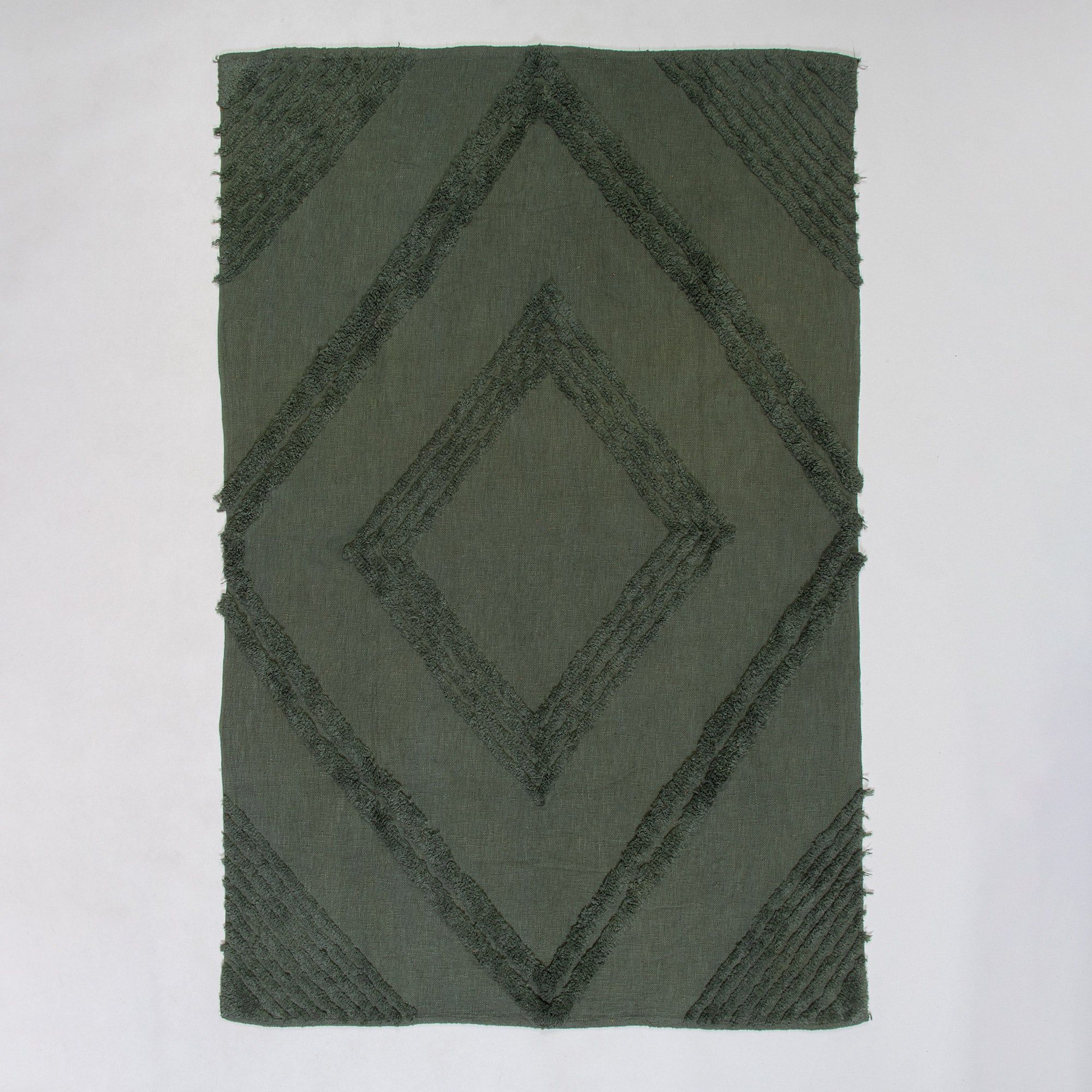 Handmade Knitted Tufted Cotton 3 Seater Sofa Throws